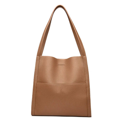 LuxeCarry - Elegante Leren Schoudertas voor Dames