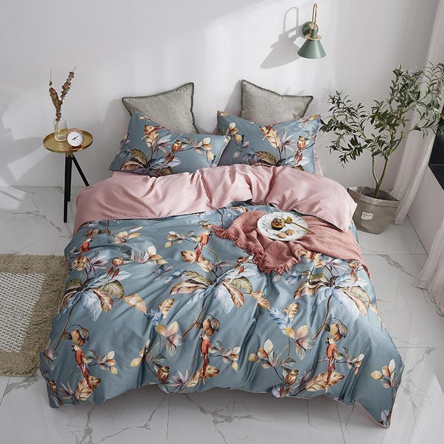 Blue-Gray Infinity – Luxe Dekbedovertrek Set