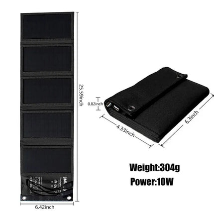 SolarFold Powerbank - Opvouwbare Zonnepaneel Oplader