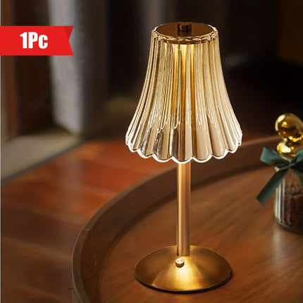 Crystaluxe Lamp - LED Kristallen Tafellamp met Touchfunctie