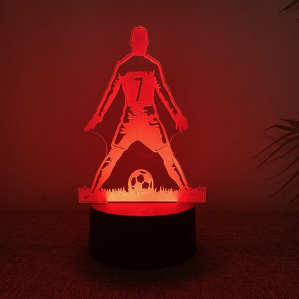 SportGlow – 3D Voetballer LED Sfeerlicht met Kleurverloop