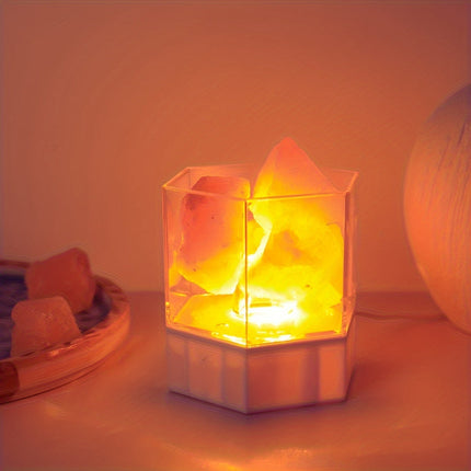 HimalayanGlow Lamp – Sfeervolle Zout Nachtlamp met USB