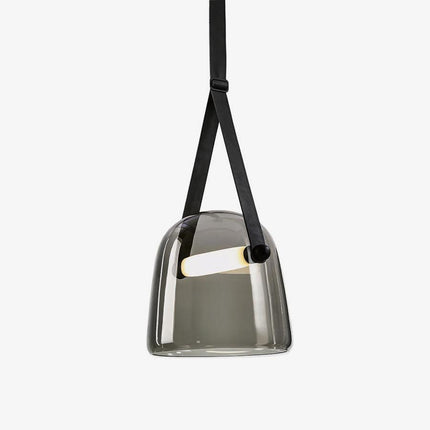 LunaMona Plafondlamp - Moderne Hanglamp van Metaal en Glas