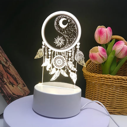 DreamCatcherGlow – 3D LED Nachtverlichting met USB