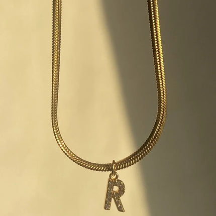 Stijlvolle Gouden Initialen Ketting - Ella