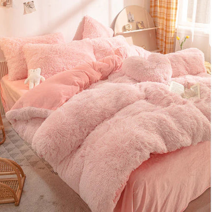 FluffCandy - Luxe Langharig Dekbedovertrek voor Winterse Warmte
