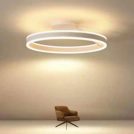 RadiantGlimmer Plafondlamp - Luxe Gouden LED Verlichting met Metaal Accenten