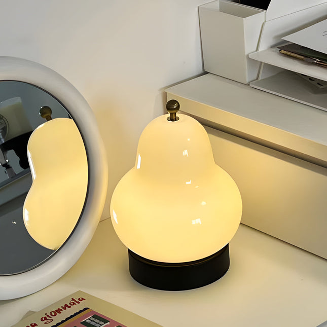 Elegante USB Peervormige Tafellamp met Dimbare LED