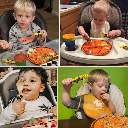 ConstructoFork - Stoere Kinderbestek Set voor Bouwen
