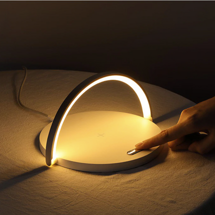 Bowlight Design™ - Stijlvolle 3-in-1 Nachtlamp met Qi-oplader