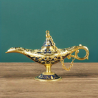 Gouden en blauwe lamp van Aladdin / Klein