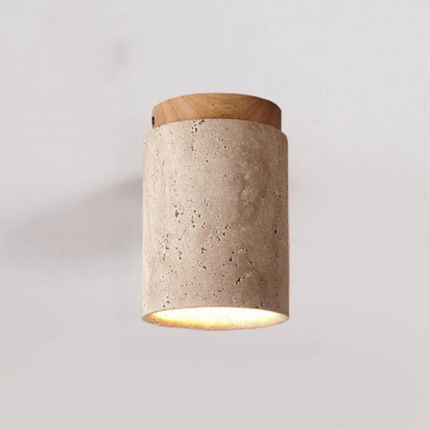 ÉclatPierre - Elegante Travertijn Inbouwlamp LED