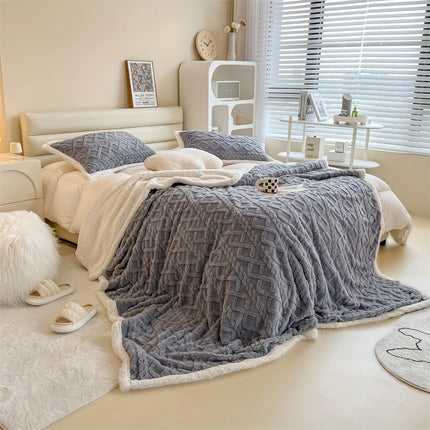 Vintage Luxe Dubbelzijdige Fleece Deken - Onmisbaar voor Winter