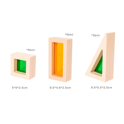 CreativeBlocks – Kleurrijke Houten Speelstenen voor Kinderen