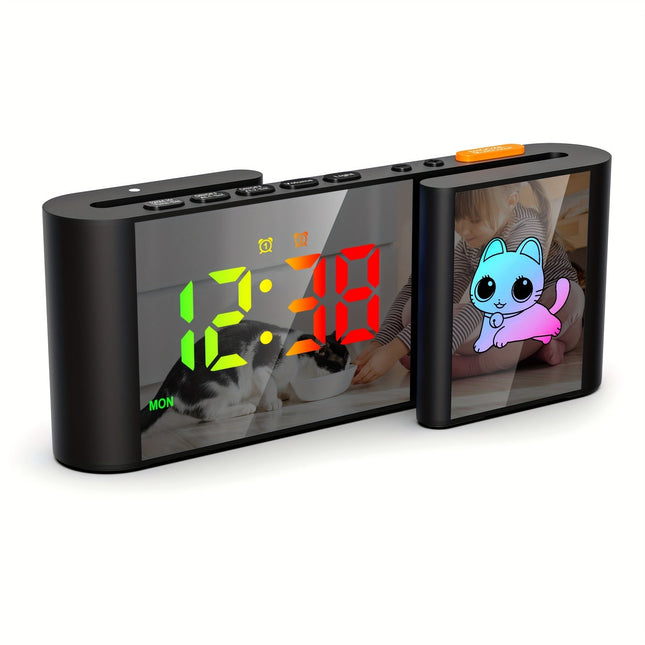 LumoBright Klok - Digitale Wekker met RGB Display