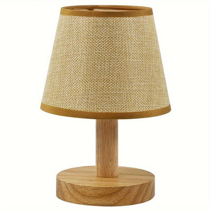 NordicGlow - Houten LED Slaaplamp met Linnen