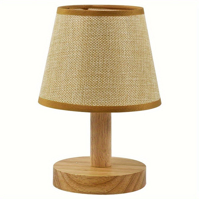 NordicGlow - Houten LED Slaaplamp met Linnen