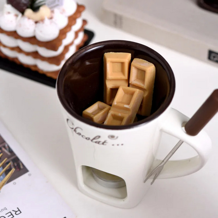 ChocoFondue - Elegante Kom voor Smeltbare Chocolade & Kaas