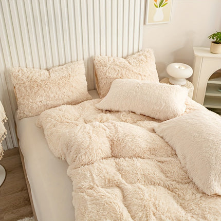 Ultrazachte Pluche Dekbedovertrek Set met Rits - Luxe & Comfort