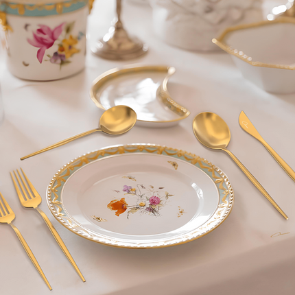 GoudenGlans - Luxe Bestekset van 20 Stuks voor Elegant Dineren