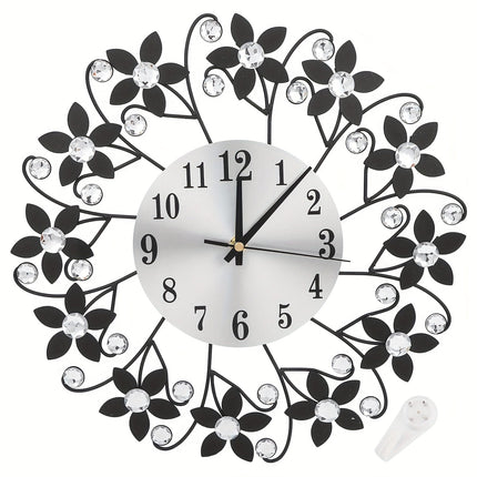 EleganceClock - Design Muurklok 14 Inch Zwart