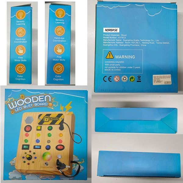 Montessori Peuter Busy Bord met Muziek - Voor peuters met muziek en licht