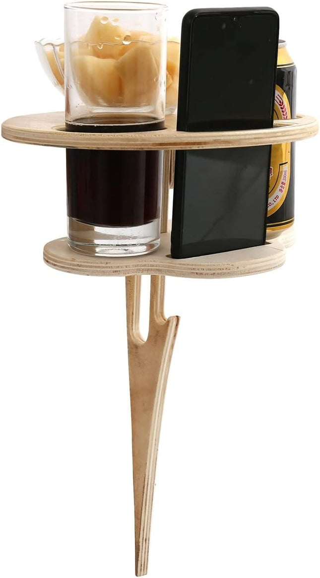WineGlow Table - Dubbele Draagbare Wijntafel