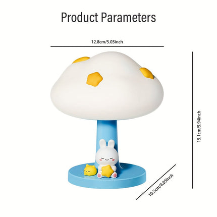 CozyCloud Lamp - USB Oplaadbare Silicone Tafellamp