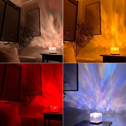 OceanWave - LED Nachtlamp met 16 Kleuren en Golfeffect
