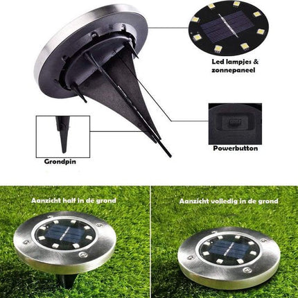 Draadloze LED Solar Tuinlampen Pro - Creëer de perfecte sfeer in jouw tuin!