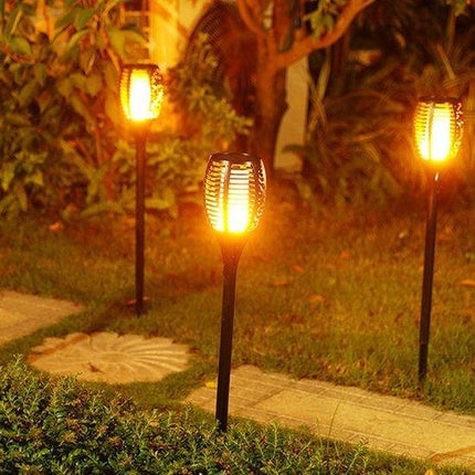LED Solar Tuinfakkels Deluxe 96 LED (4 stuks)