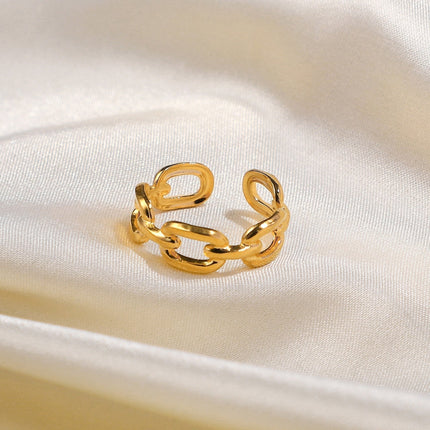 NexaTwist - Trendy Gedraaide Ring Schakel