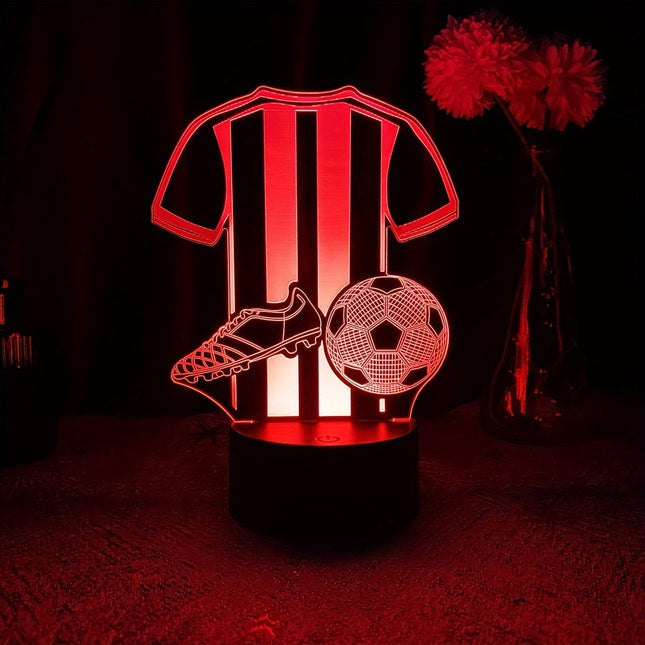 SportGlow Lamp - 3D LED Nachtlamp voor Voetballiefhebbers