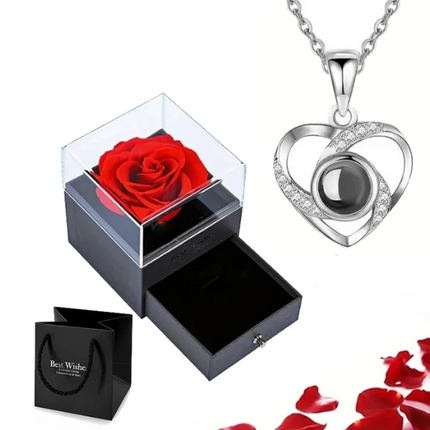 EternalLove Necklace – Hartvormige Ketting in 100 Talen