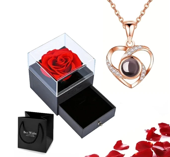 EternalLove Necklace – Hartvormige Ketting in 100 Talen