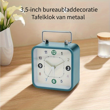 TimeCube Klok - Stijlvolle Vierkante Wekker met Nachtlicht