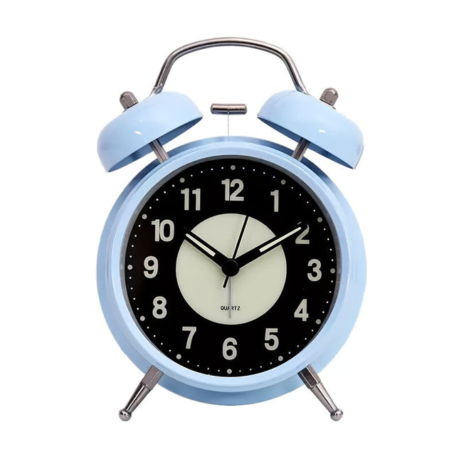 GlowClock – Moderne Stille Verlichte Metalen Wekker