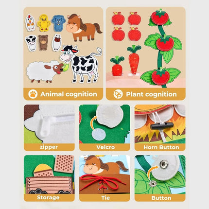 Creatief Leerboek met Boerderijdieren - Voor Peuters en Kleuters