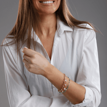 Isabelle Bracelet - Elegante Turkoois en Opaal
