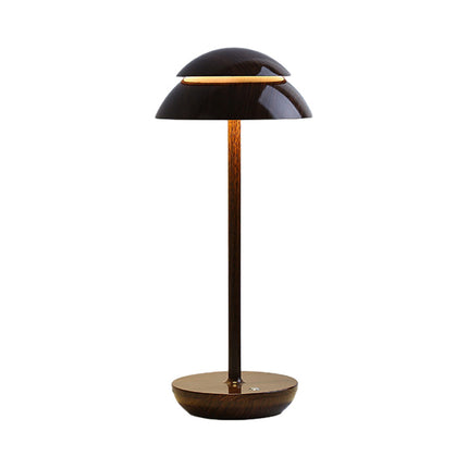Aurelia Noire - Oplaadbare Draadloze Tafellamp met Ingebouwde LED-verlichting en Batterij