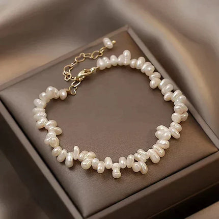 Elegante Zoetwaterparel Armband | Adembenemende Witte Parels!