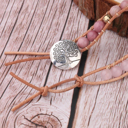 Amoria Bracelet – Elegante Gouden Rozenkwarts Armcandy