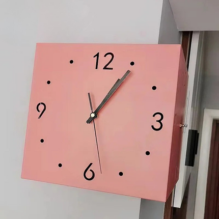 DualEdge Clock - Elegante Wandklok met Stille Mechanisme
