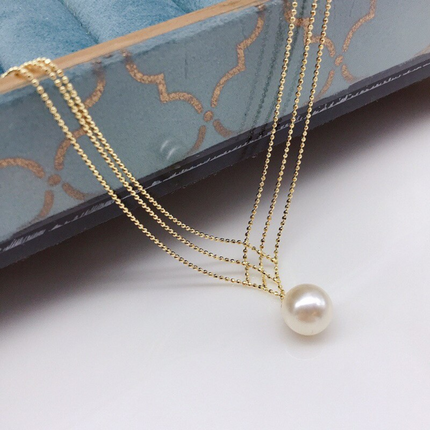 PearlGlow Necklace - Elegante Geweven Sieraad
