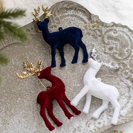 Sprankelend Hert Ornament – Luxe Kerstdecoratie voor een Feestelijke Sfeer