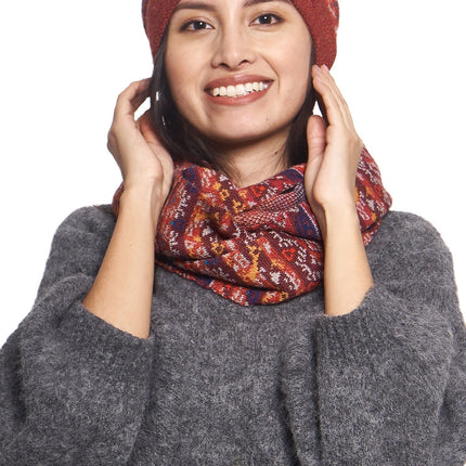 AlpacaFit Beanie - Luxe Jacquard Muts van 100%