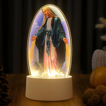 SacredGlow – LED Nachtlamp Maagd Maria met USB