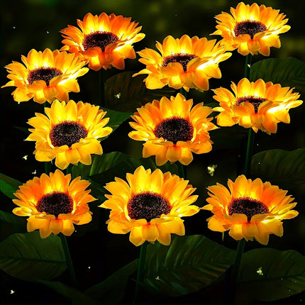 SolarBloom Light – Zonnebloem LED Tuinlamp 3 Koppen