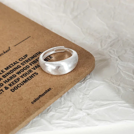Verstelbare Zilveren Koepelring - Elegante Nora met Tijdloze Charme