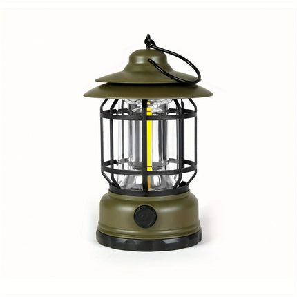 RetroGlow Lamp – Dimbare Oplaadbare LED Buitenverlichting